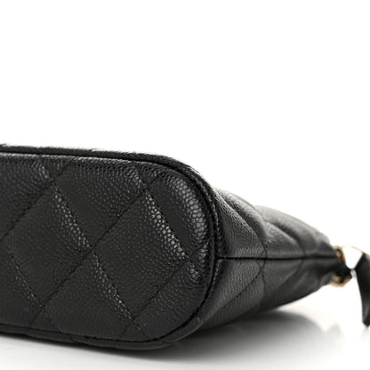 Chanel Caviar Quilted Classic Clutch With Chain Black 10 of 11