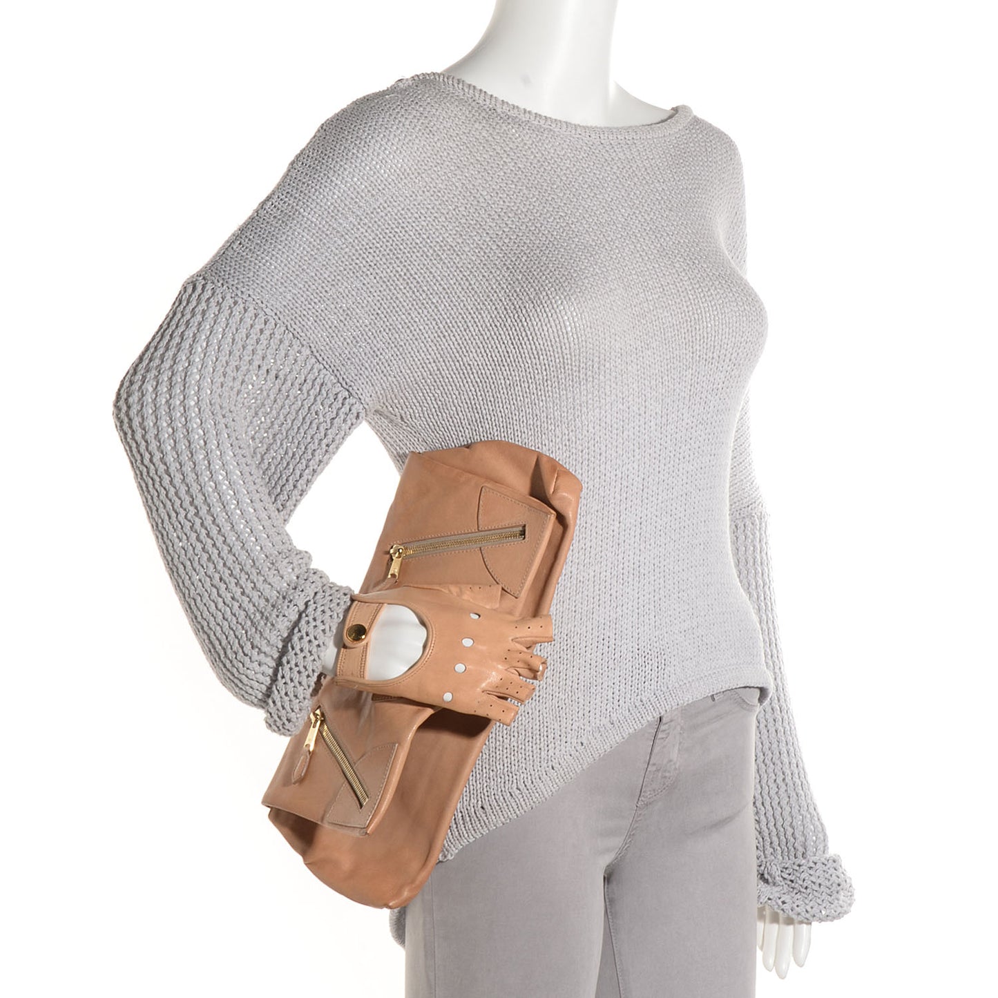 Leather Faithful Glove Clutch