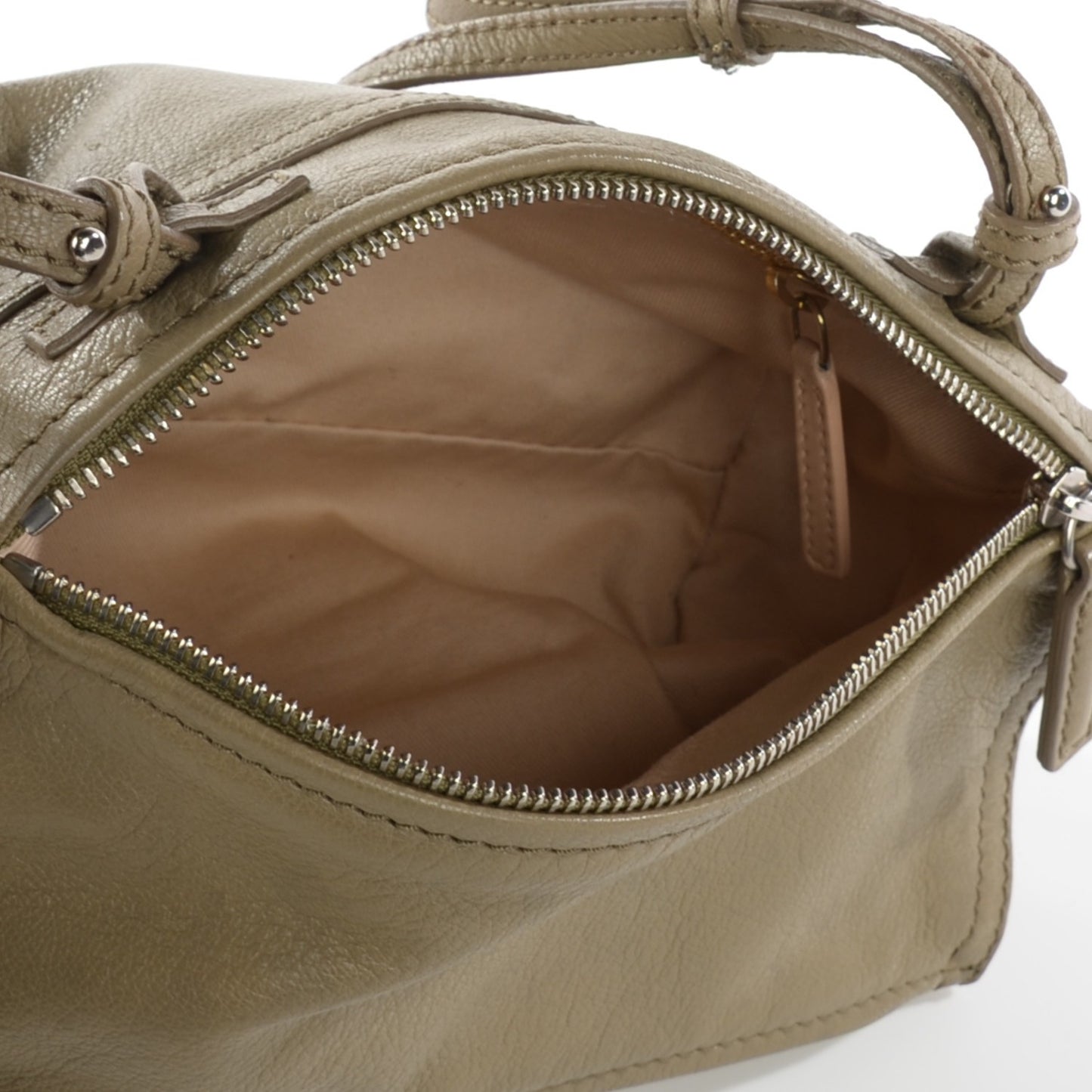 Sugar Goatskin Mini Pandora Khaki
