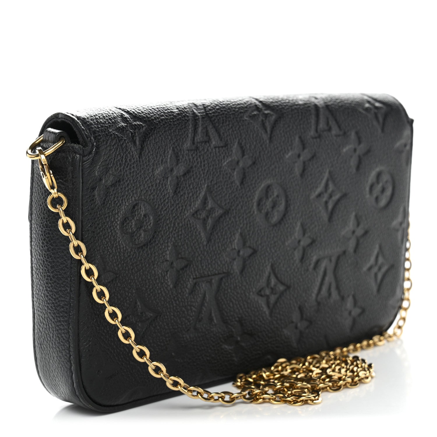 Louis Vuitton Empreinte Pochette Felicie Chain Wallet Black 4 of 14