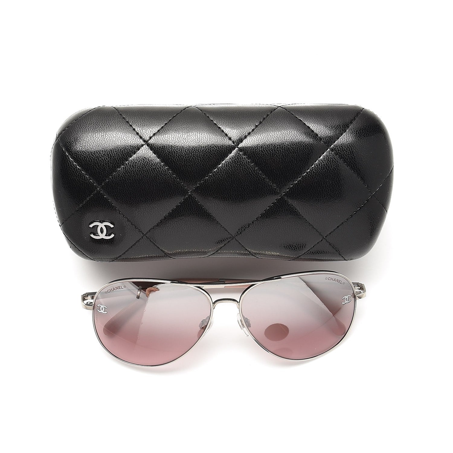 Chanel Pilot Sunglasses 4189-T-Q Dark Pink 10 of 10