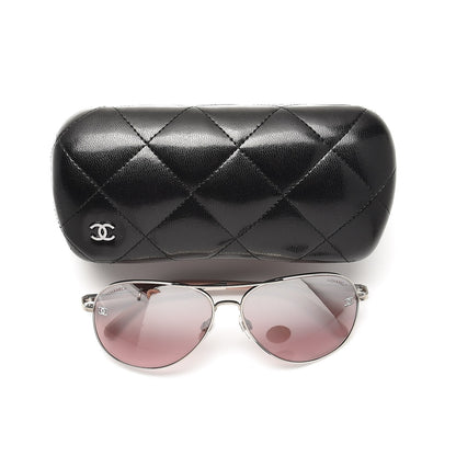 Chanel Pilot Sunglasses 4189-T-Q Dark Pink 10 of 10