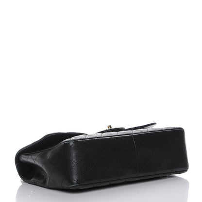 Chanel Caviar Quilted Jumbo Single Flap Black 4 of 12