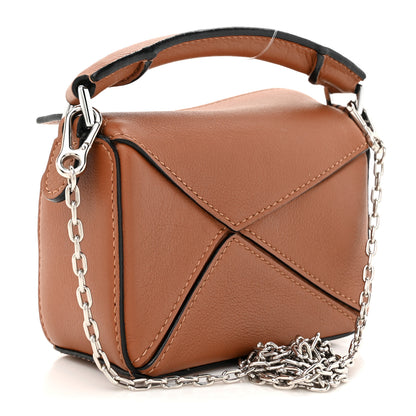 Loewe Calfskin Nano Puzzle Bag Tan 2 of 10