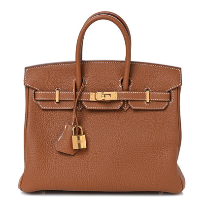 Hermes Togo Birkin 25 Gold 1 of 10