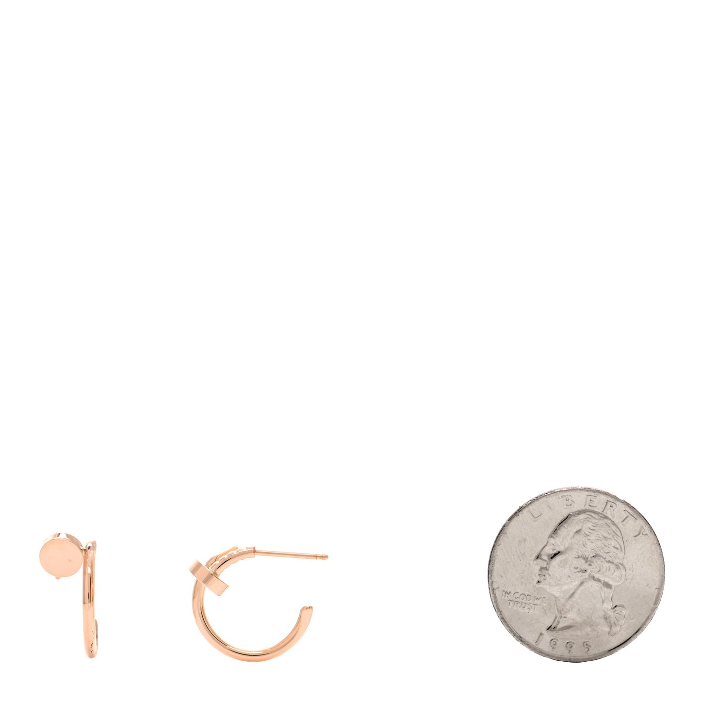 18K Pink Gold Juste Un Clou Hoop Earrings