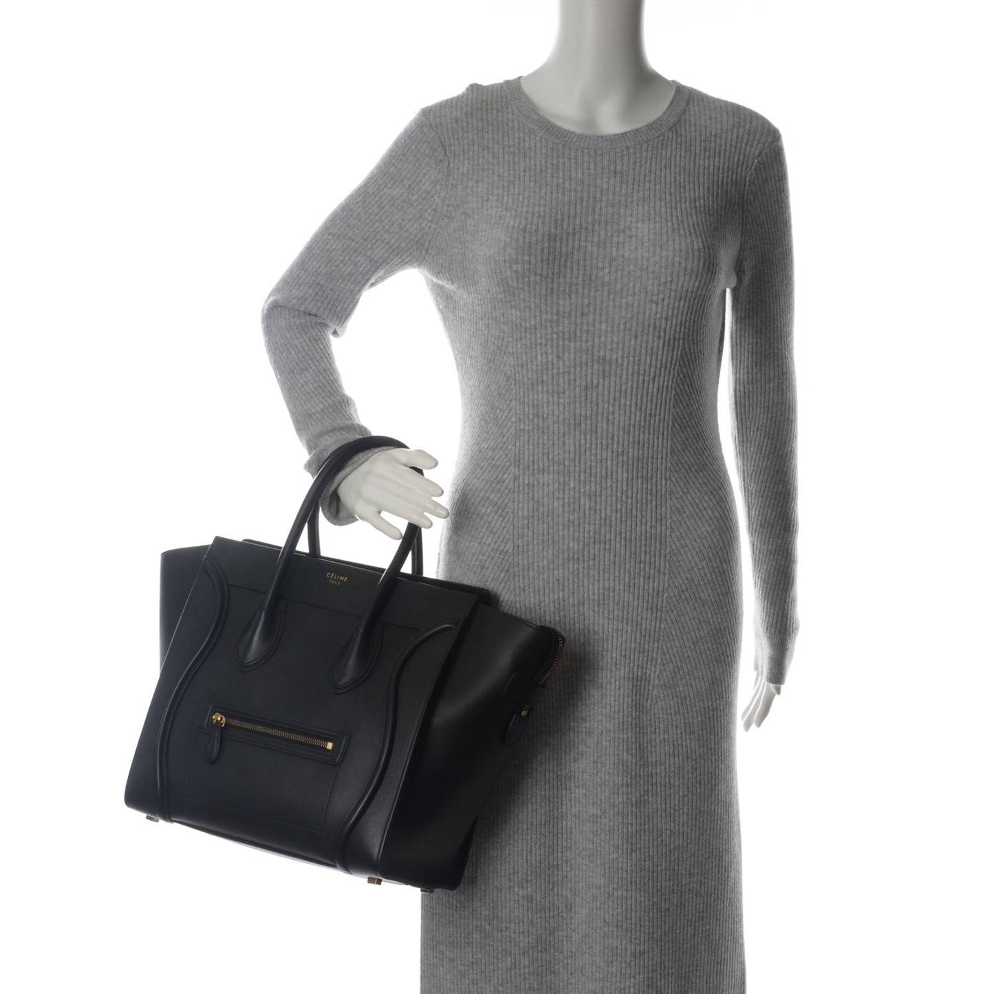 Smooth Calfskin Mini Luggage Black