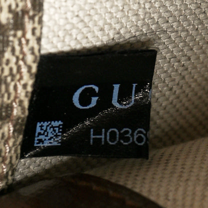 Gucci GG Supreme Monogram Azalea Calfskin Mini Retro Interlocking G Flap Shoulder Bag Beige Ebony Brown Sugar 8 of 11
