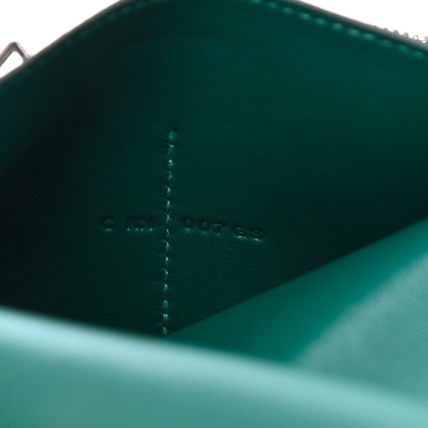 Hermes Togo Dogon Compact Wallet Malachite 7 of 8