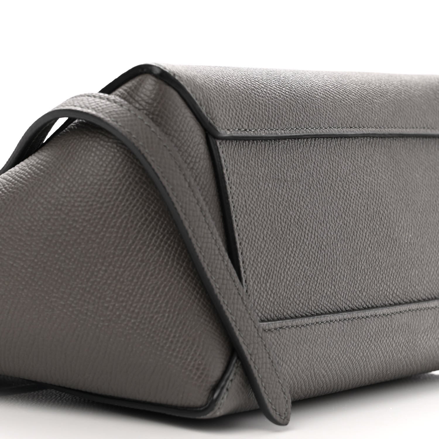 Celine Grained Calfskin Nano Belt Bag Grey 7 of 11