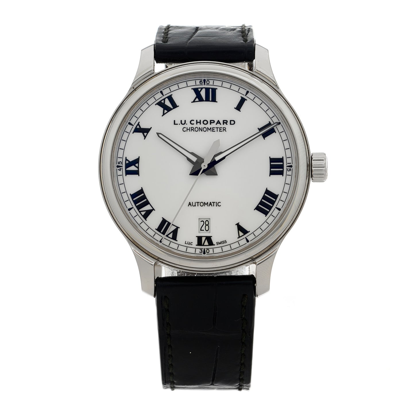 Stainless Steel Alligator 42mm L.U.C Automatic Watch