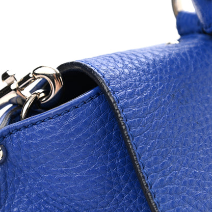 Salvatore Ferragamo Grained Calfskin Sofia Satchel Blue 12 of 12