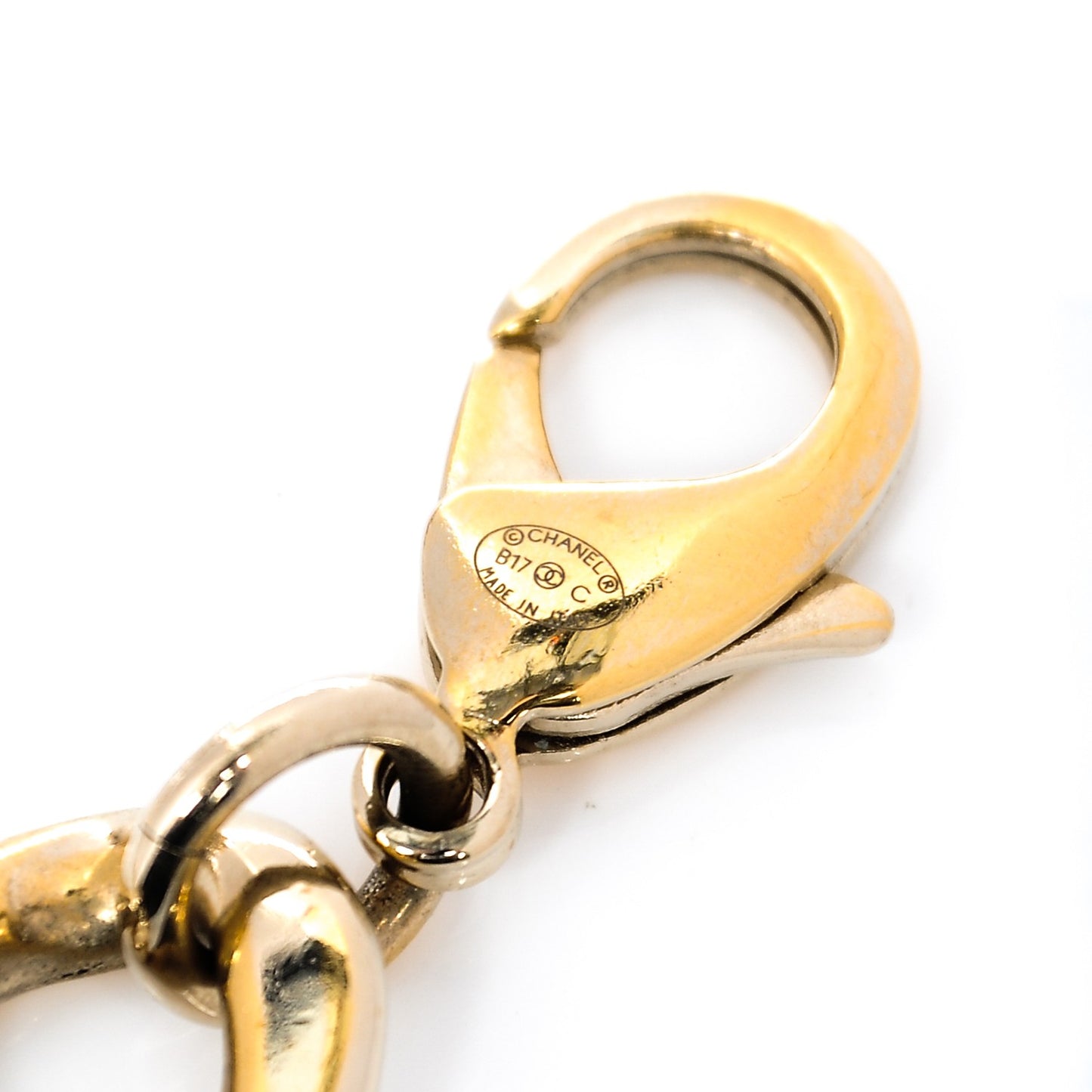 Crystal CC Cuba Chain Belt Gold