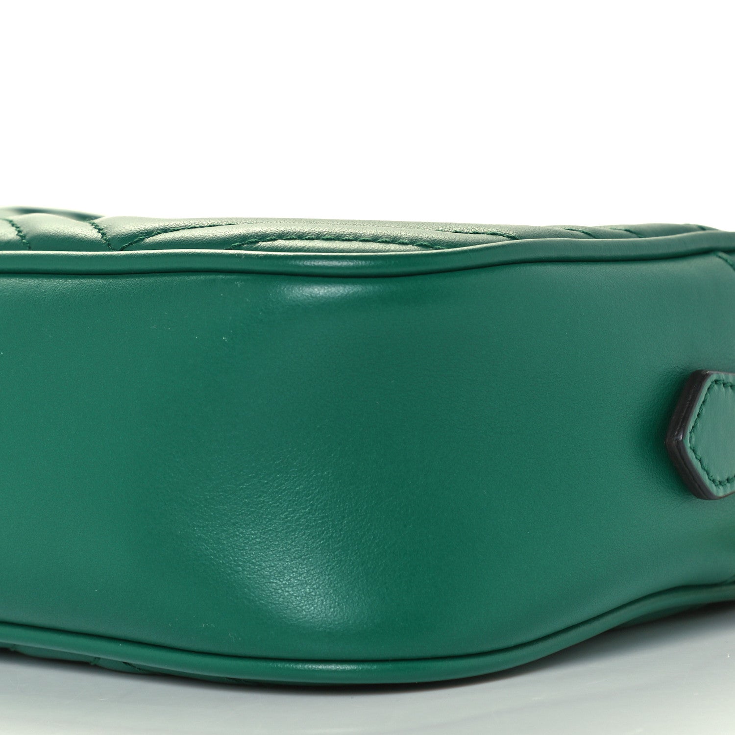 Gucci Calfskin Matelasse Small GG Marmont Chain Shoulder Bag Emerald Green 11 of 11