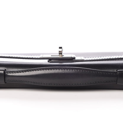 Hermes Box Kelly Cut Clutch Black 15 of 24