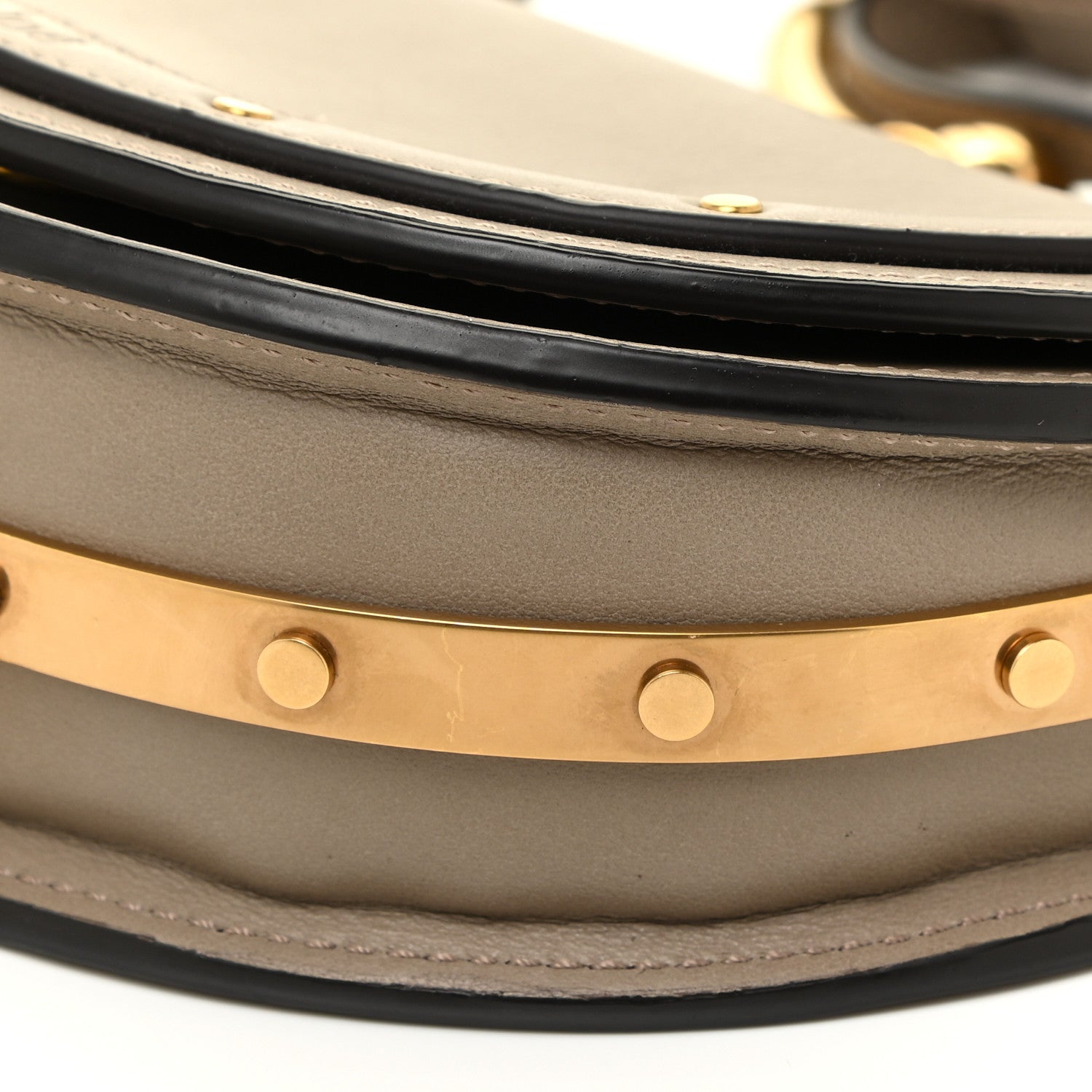 Chloe Calfskin Small Nile Bracelet Minaudiere Bag Motty Grey 8 of 15