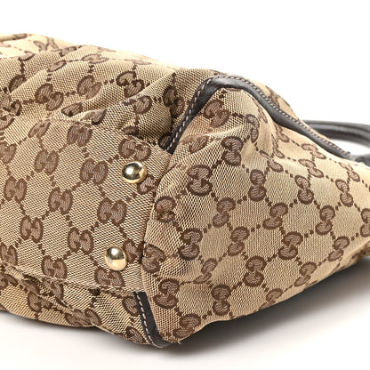 Gucci Monogram D Gold Tote Dark Brown 10 of 11