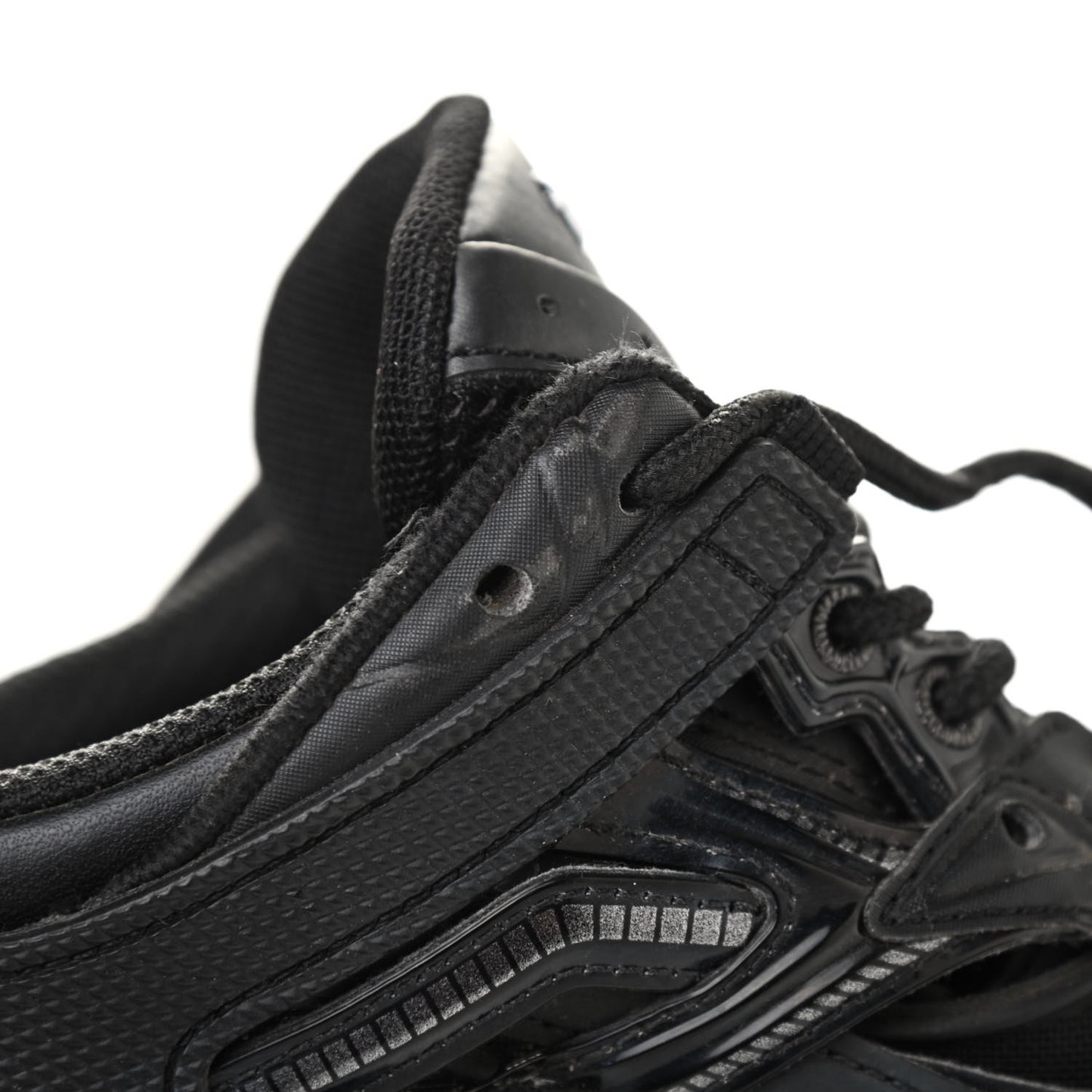Rubber Mesh Womens Track.2 Open Sneakers 39 Black