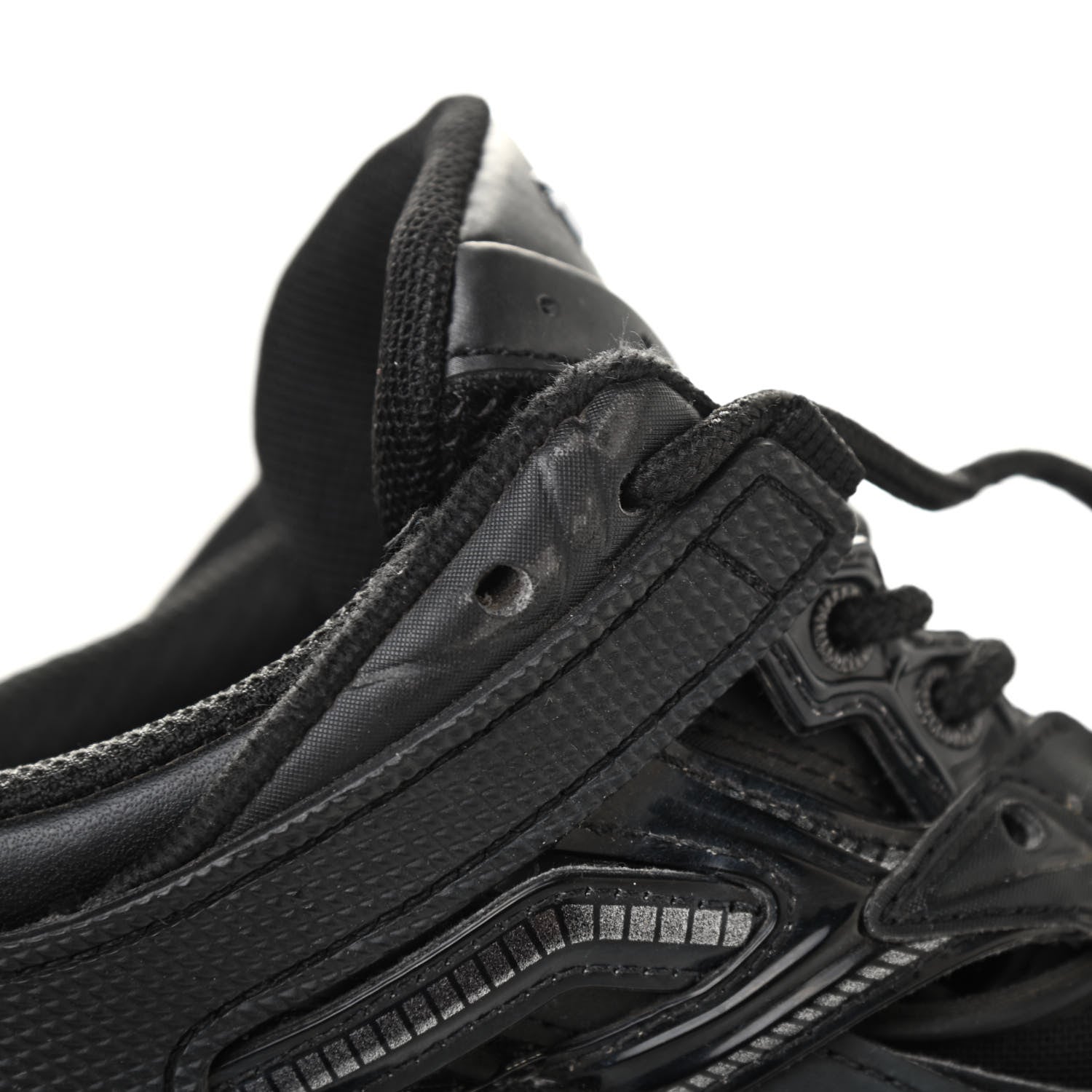 Balenciaga Rubber Mesh Womens Track.2 Open Sneakers 39 Black 8 of 16