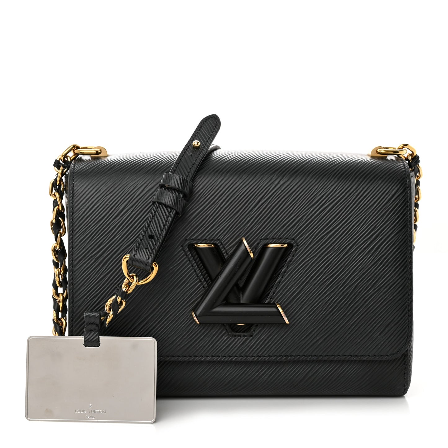 Epi Twist Shoulder Bag MM Matte Black Gold