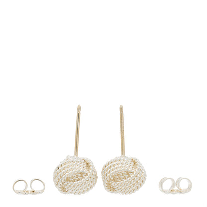 Tiffany Sterling Silver Twist Knot Earrings 3 of 5