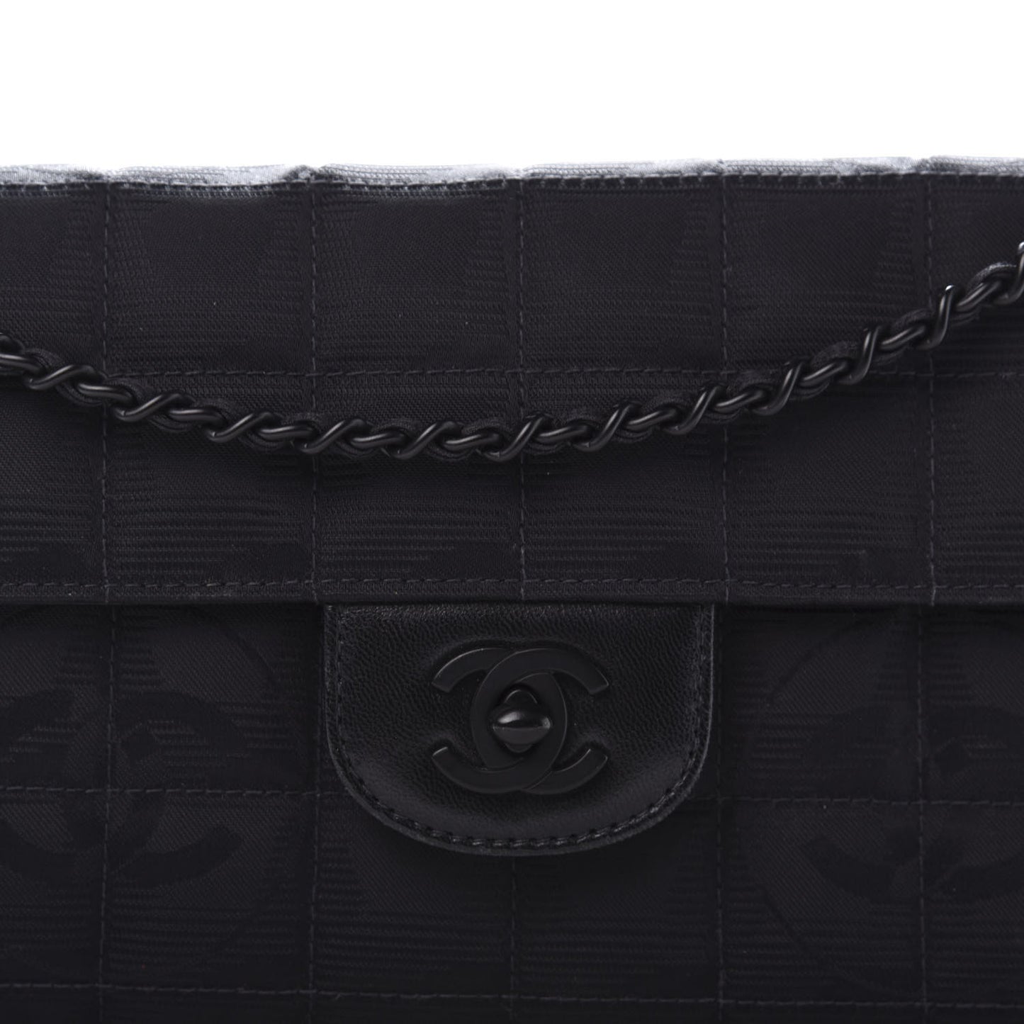 Nylon Travel East West Flap Black