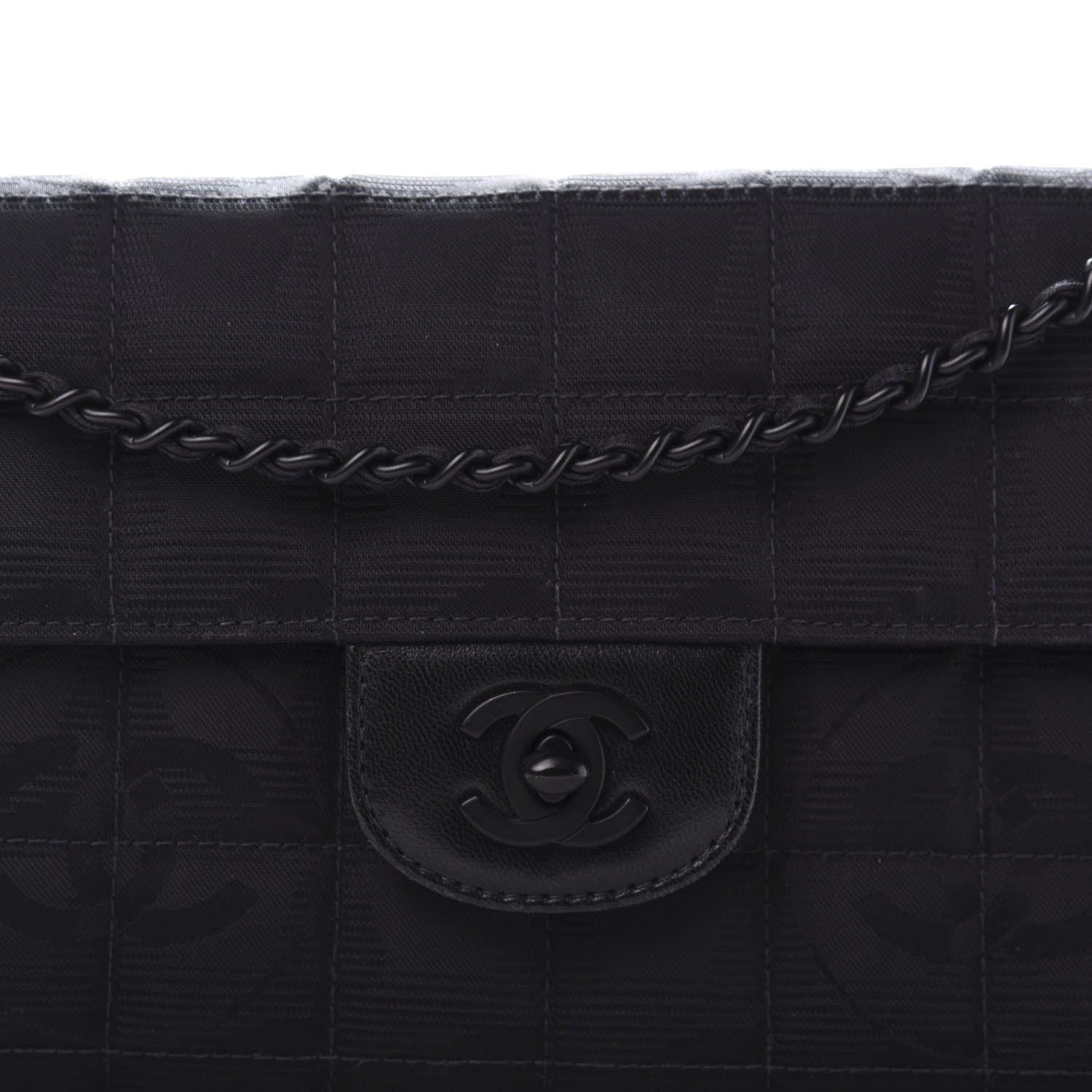 Chanel Nylon Travel East West Flap Black 10 of 10