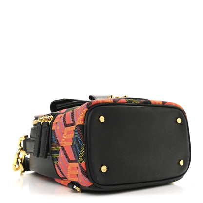 MCM Jaquard Cubic Monogram Rockstar X-Mini Tracy Backpack Multicolor 4 of 10