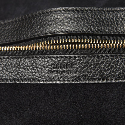 Celine Soft Grained Calfskin Medium Belt Cabas Phantom Black 7 of 9