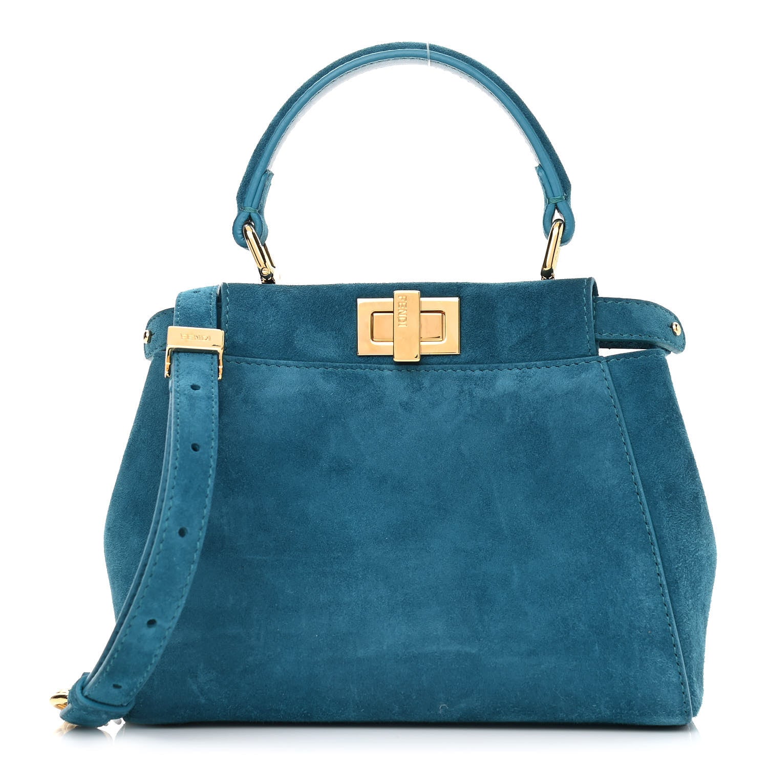 Fendi Chamois XS Peekaboo Iconic Satchel Ottanio 1 of 11