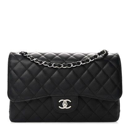 Chanel Caviar Quilted Jumbo Double Flap Black 1 of 11