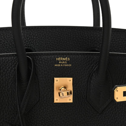 Hermes Togo Birkin 25 Black 6 of 10