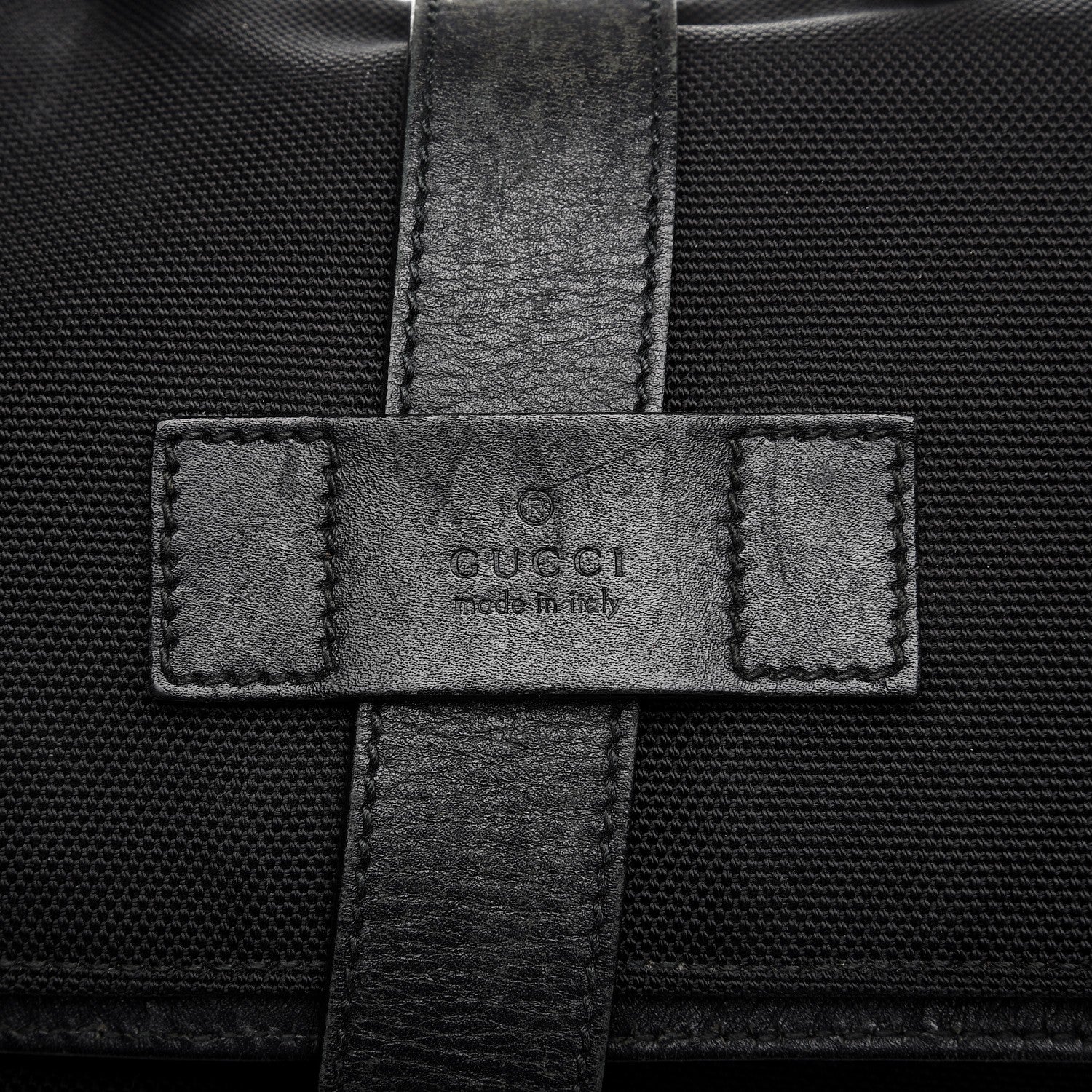 Gucci Techno Canvas Web Single Buckle Backpack Black 10 of 11