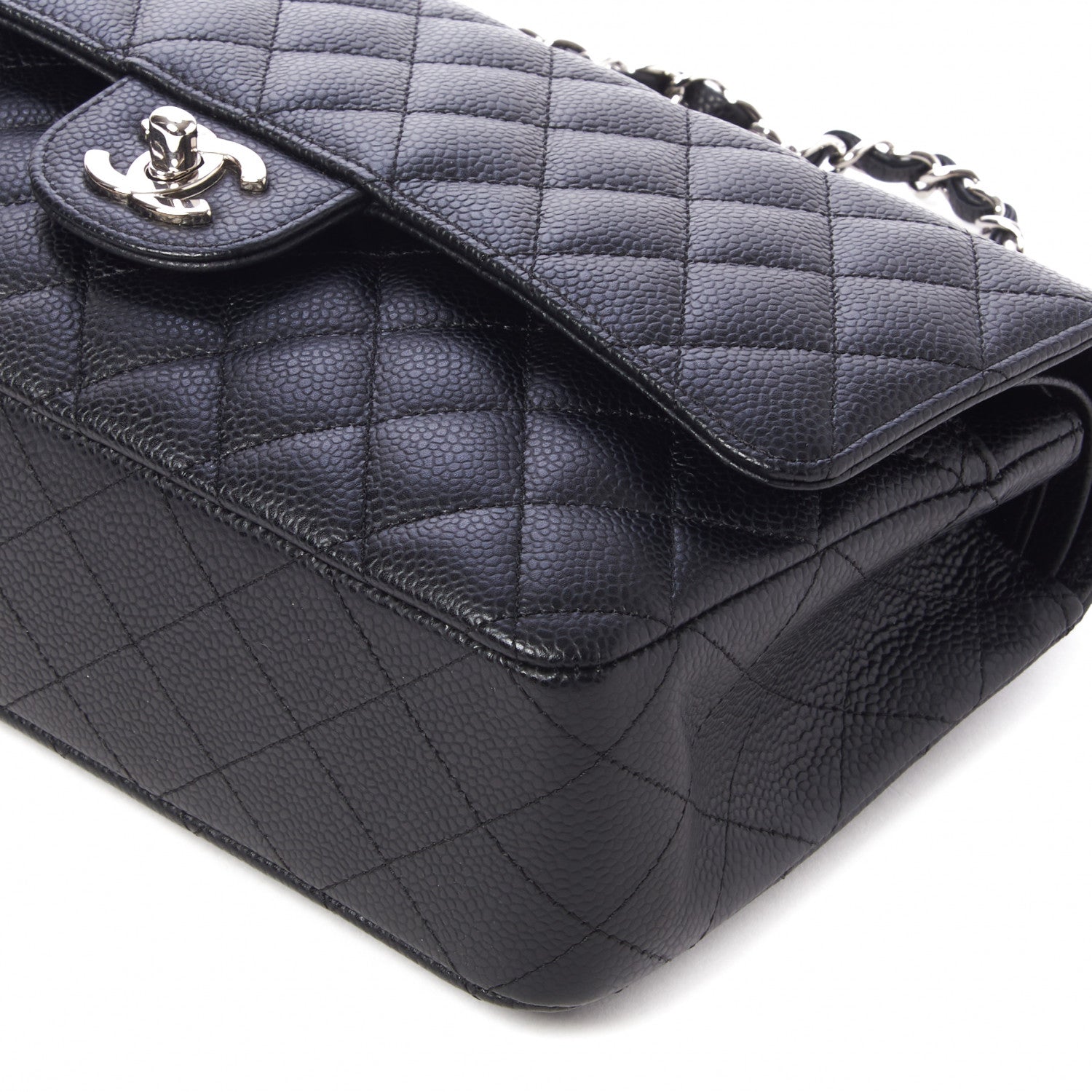 Chanel Caviar Quilted Medium Double Flap Black 4 of 10