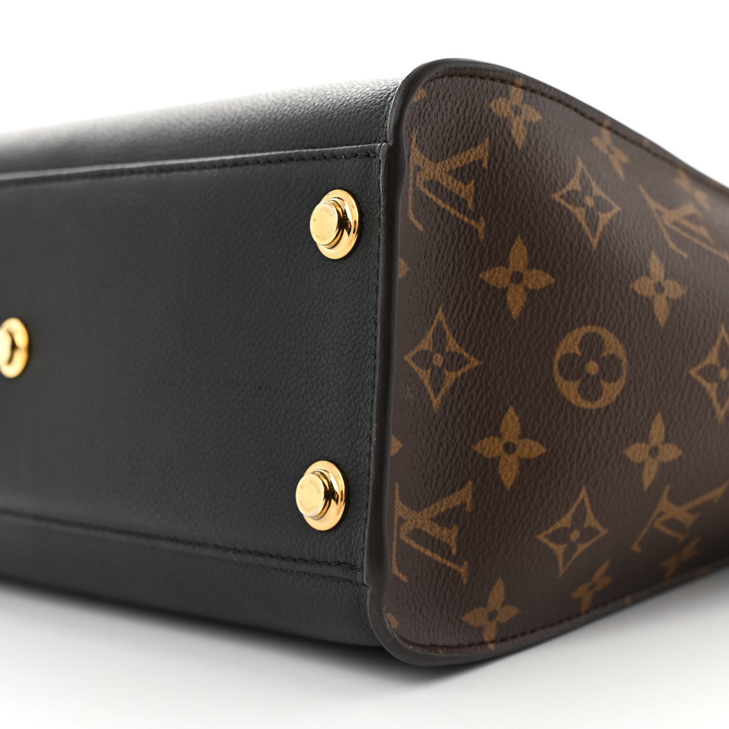 Louis Vuitton Calfskin Monogram On My Side Black 9 of 9
