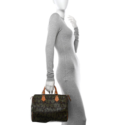Louis Vuitton Monogram Graffiti Speedy 30 Kaki 2 of 15