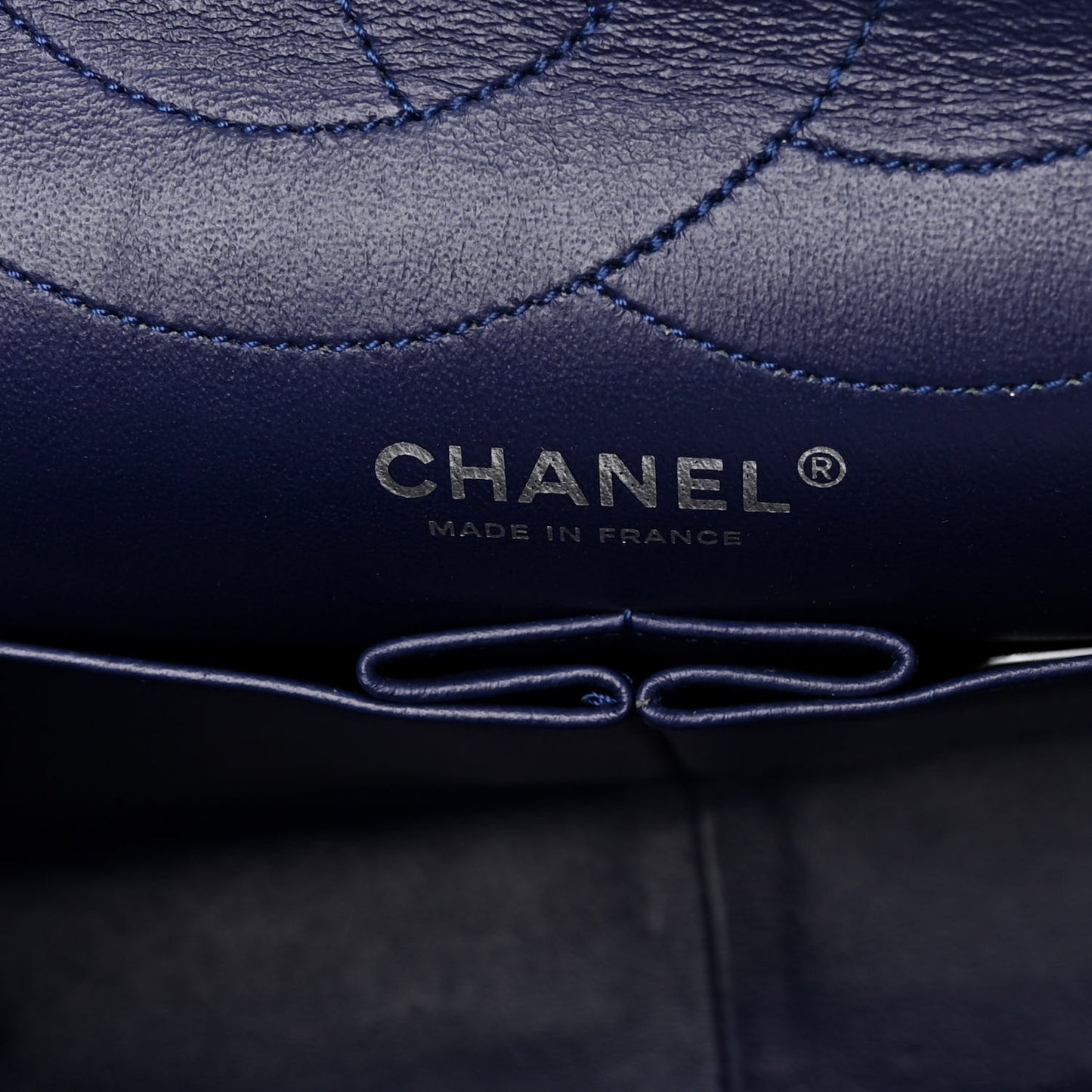 Aged Calfskin Quilted 2.55 Reissue 227 Flap Dark Blue