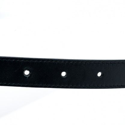 Gucci Calfskin Pearl Double G 20mm Belt 90 36 Black Cream 8 of 11