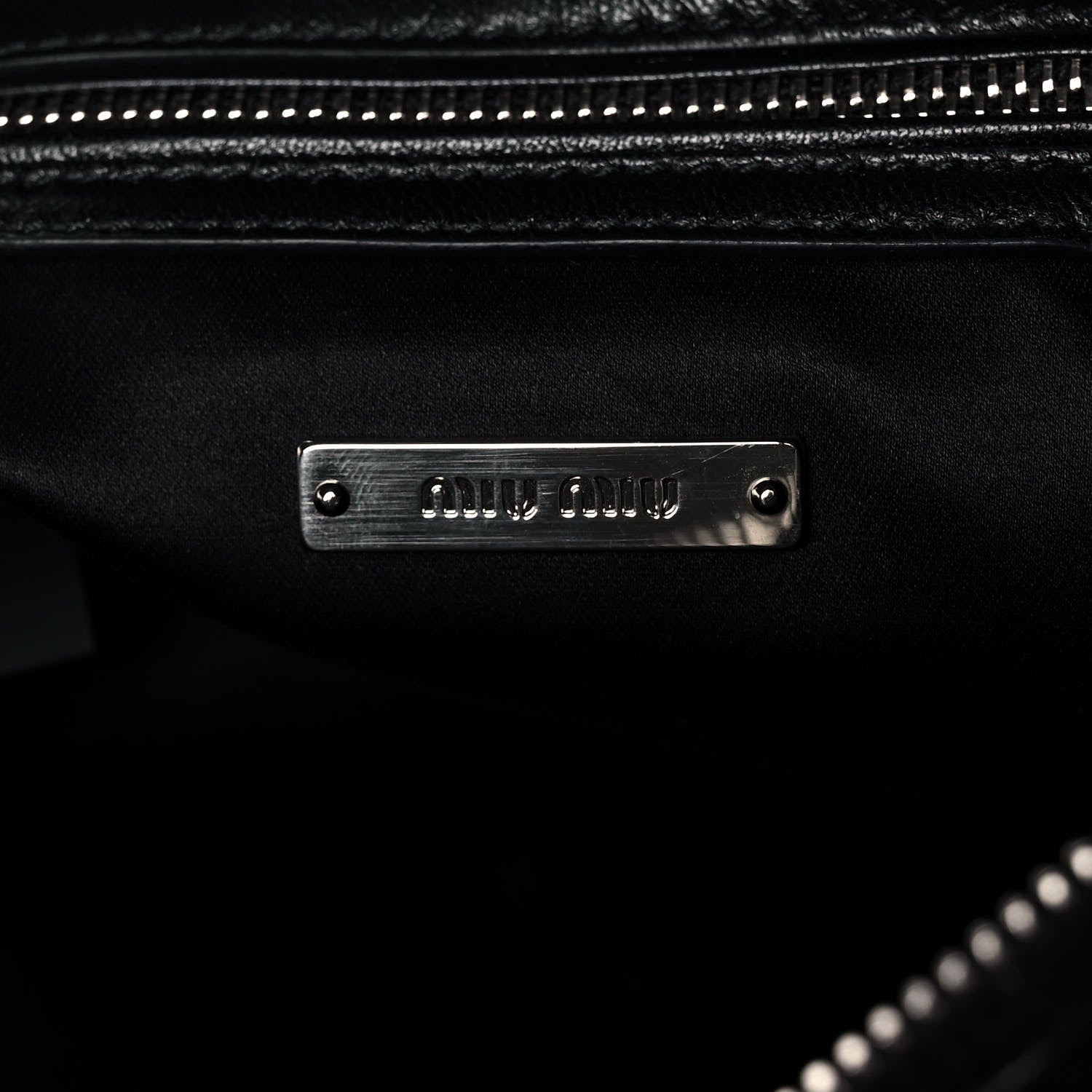 Miu Miu Rabbit Fur Embellished Crossbody Black 8 of 13