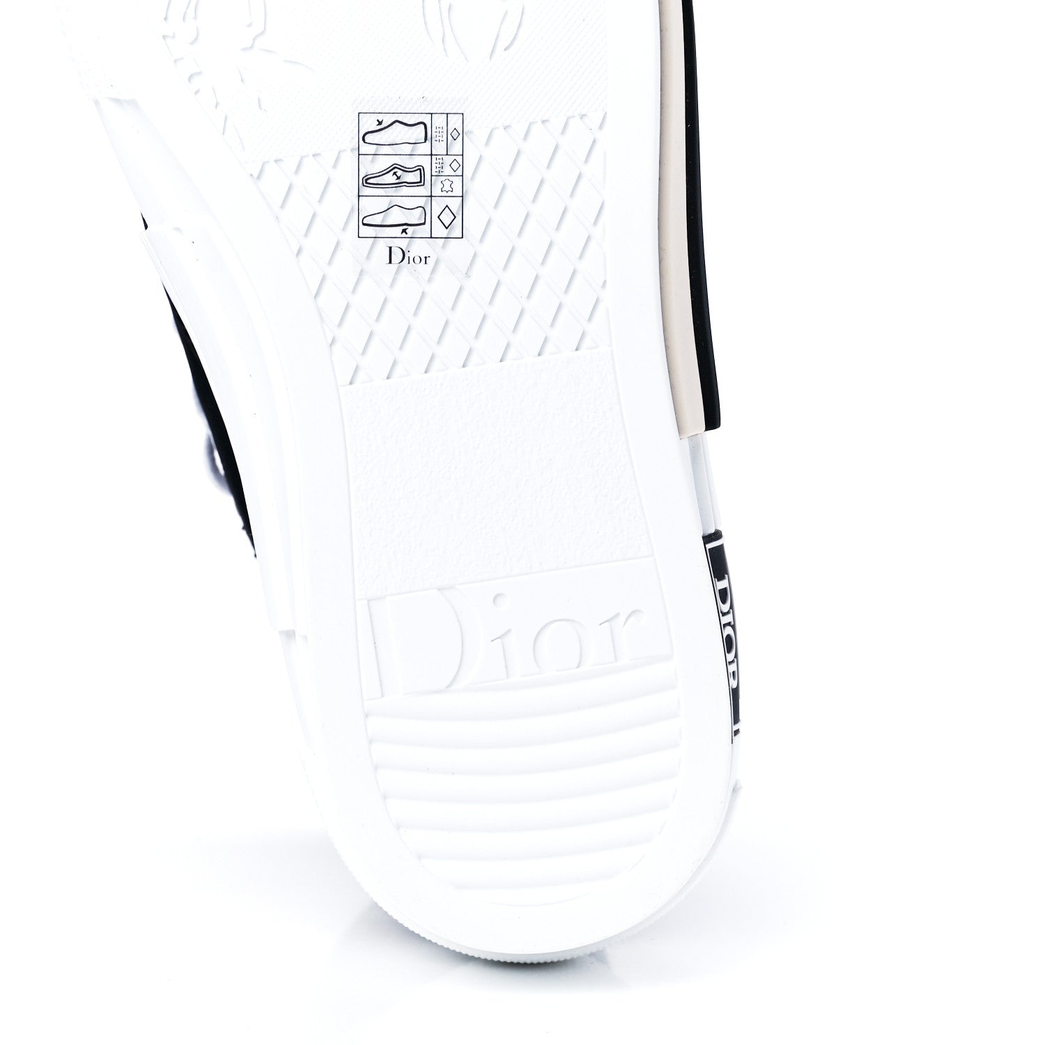 Christian Dior Oblique Kumo Mens B23 High Top Sneakers 40 Black Beige 6 of 8