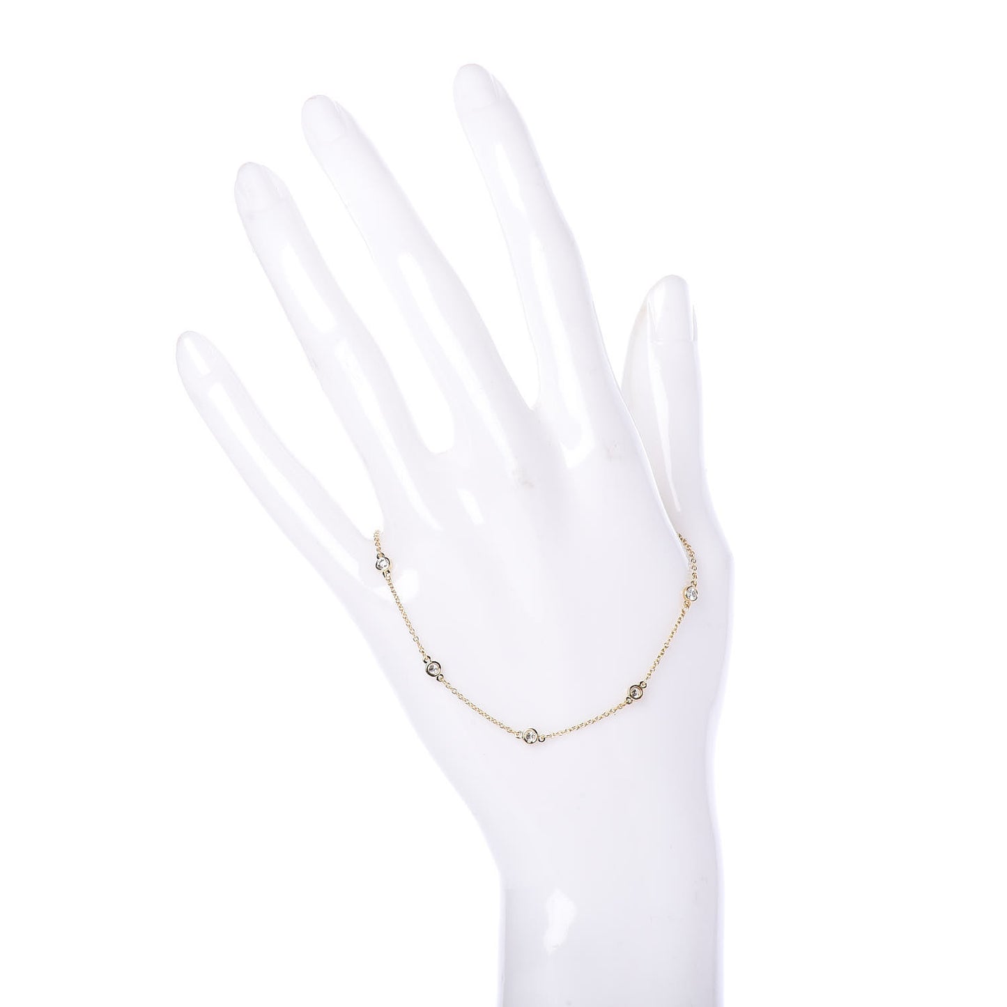 18K Yellow Gold Diamond .33ctw Elsa Peretti Diamonds by the Yard Station Bracelet