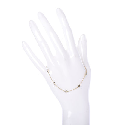 Tiffany 18K Yellow Gold Diamond .33ctw Elsa Peretti Diamonds by the Yard Station Bracelet 2 of 5