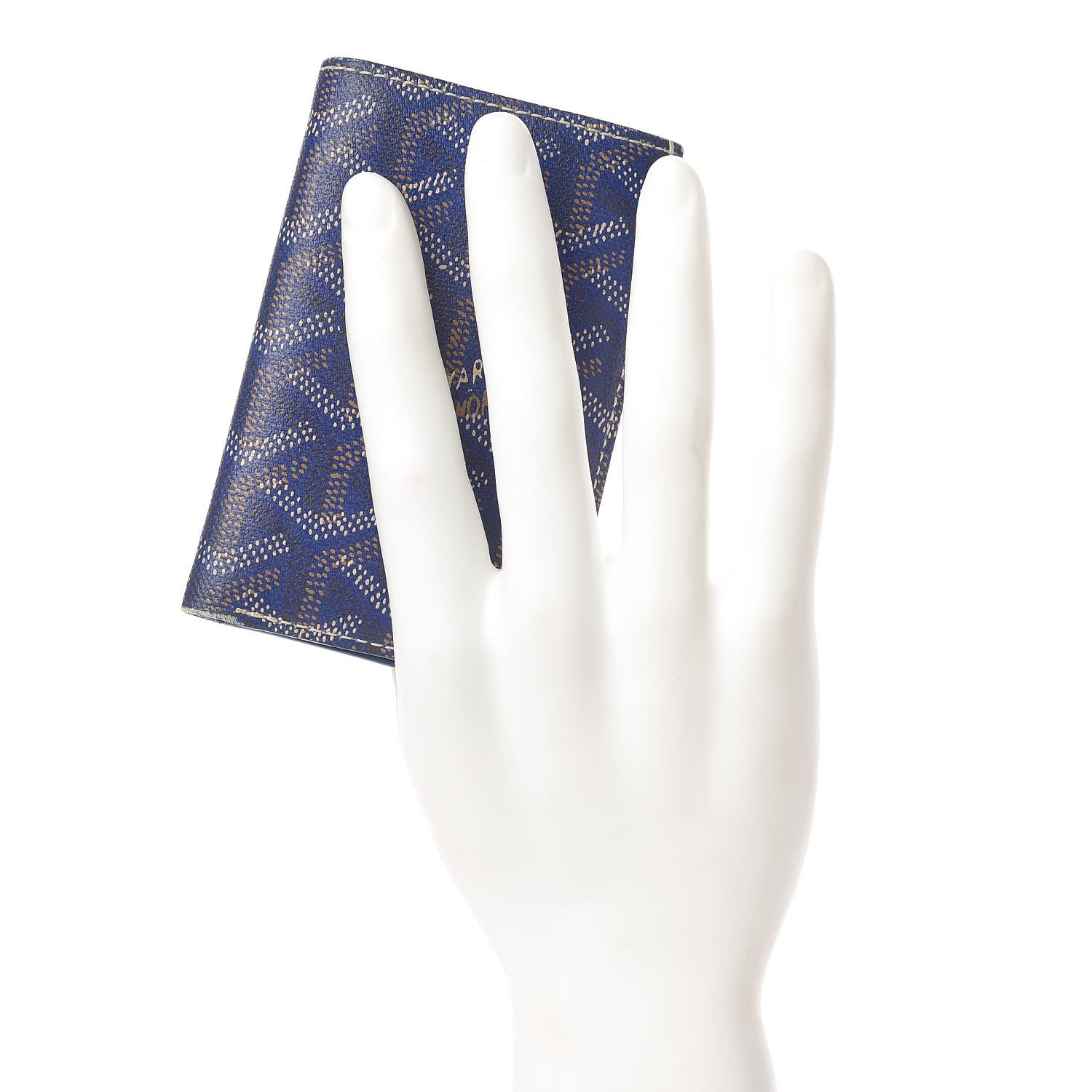 Goyard Chevron Bifold Wallet Navy 2 of 12