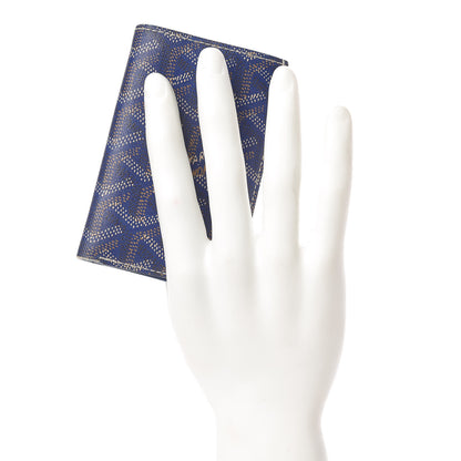 Goyard Chevron Bifold Wallet Navy 2 of 12