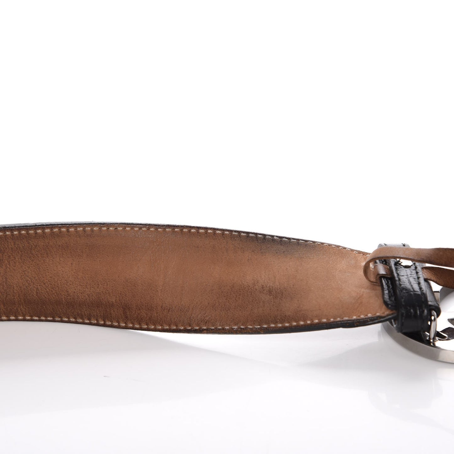 Calfskin Web Interlocking G Belt 105 42 Black