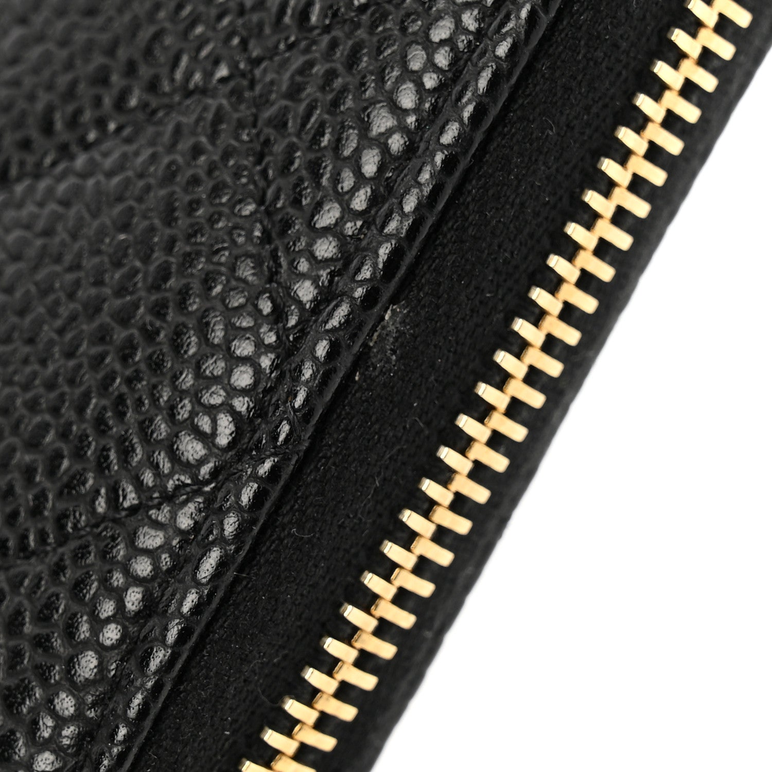Chanel Caviar Quilted Large Gusset Zip Around Wallet Black 11 of 12