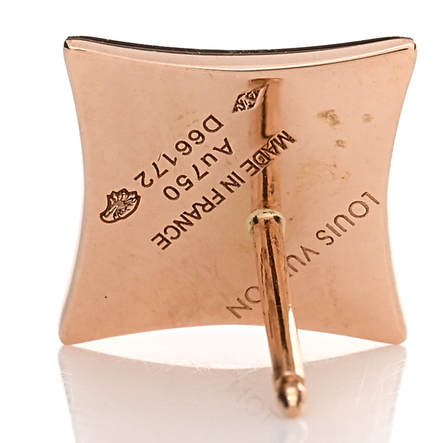 Louis Vuitton 18K Pink Gold Mother of Pearl Color Blossom Star Stud Earring 4 of 4