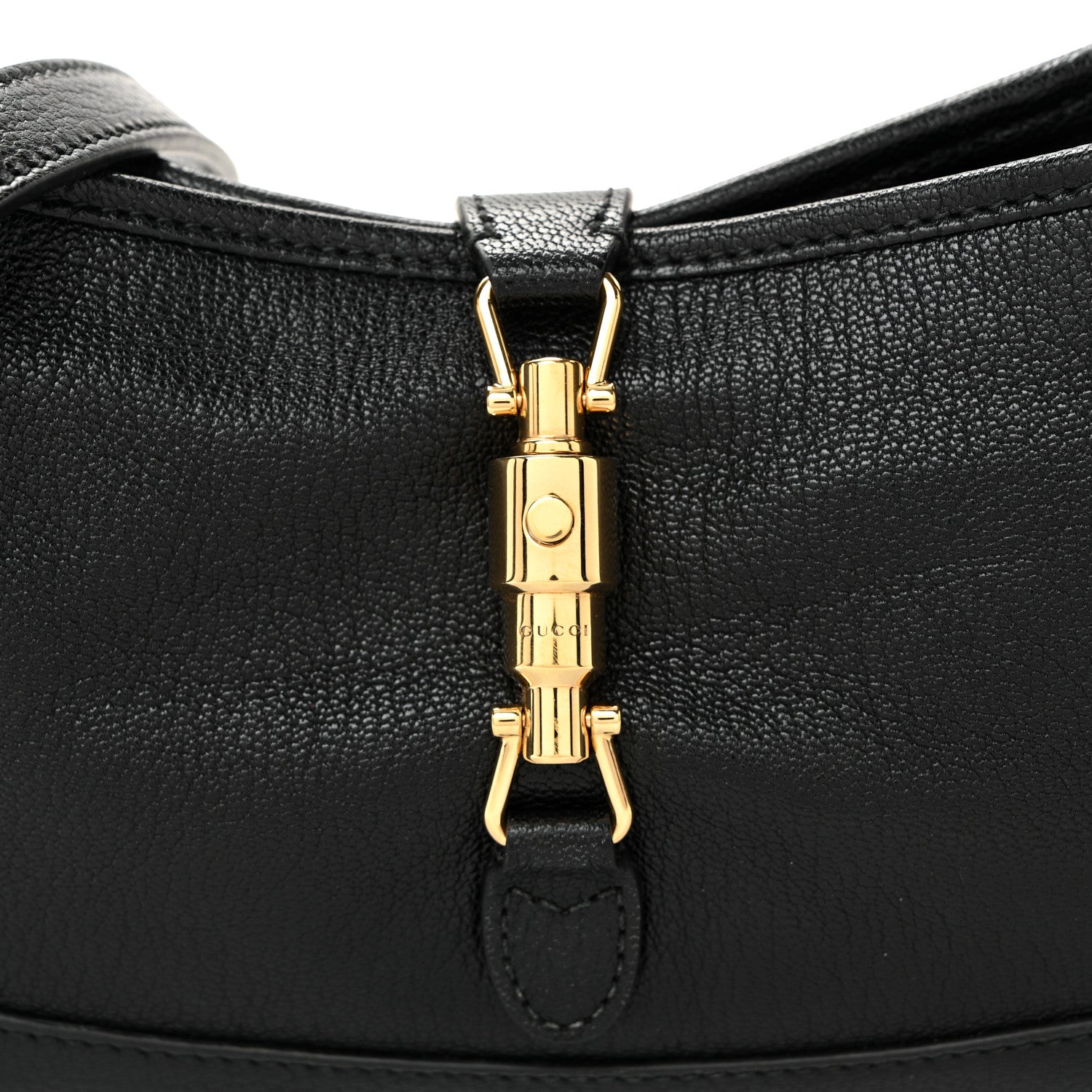Gucci Goatskin Medium Slim Jackie Shoulder Bag Black 7 of 9