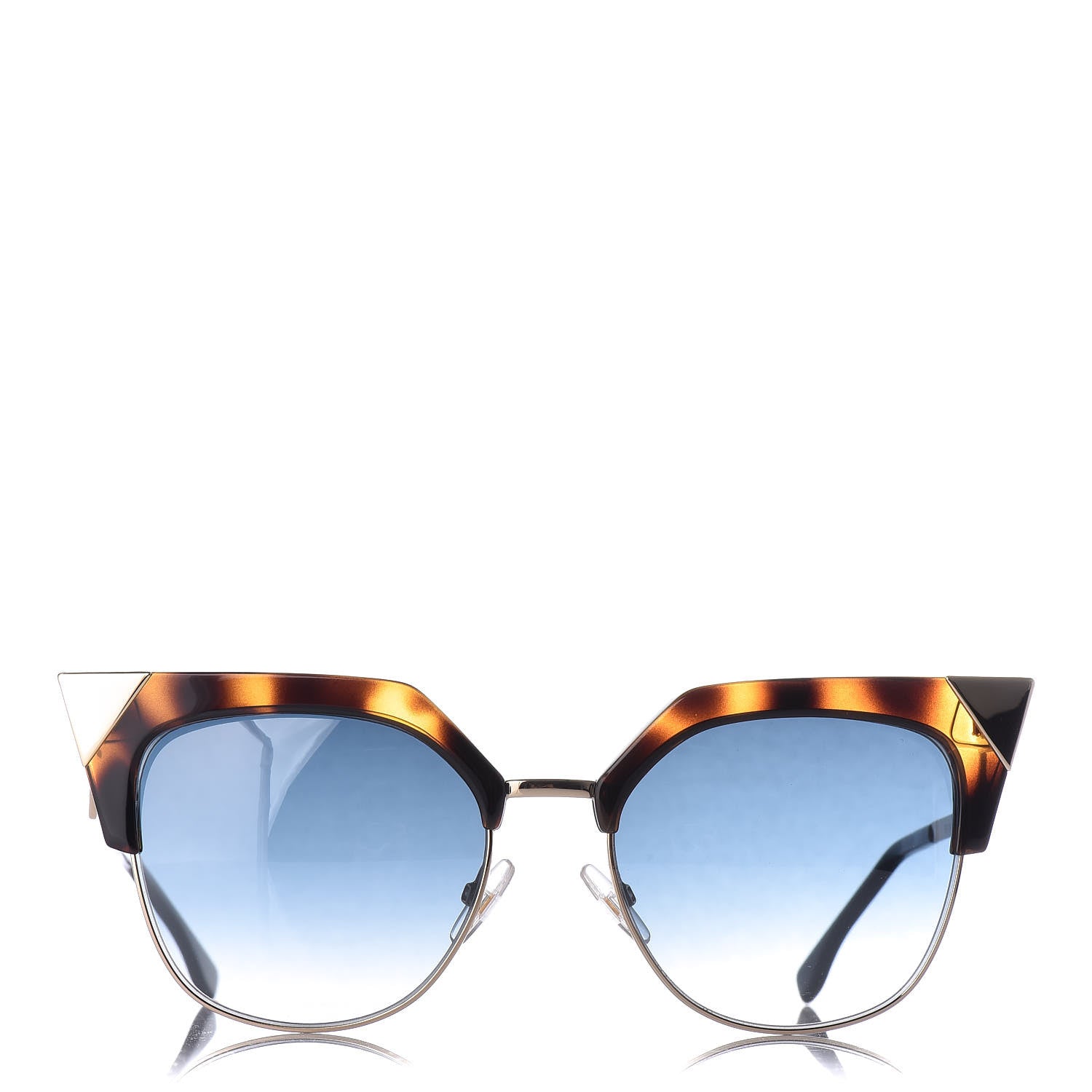 Fendi Iridia Cat Eye Sunglasses FF 00419/S Brown 2 of 7