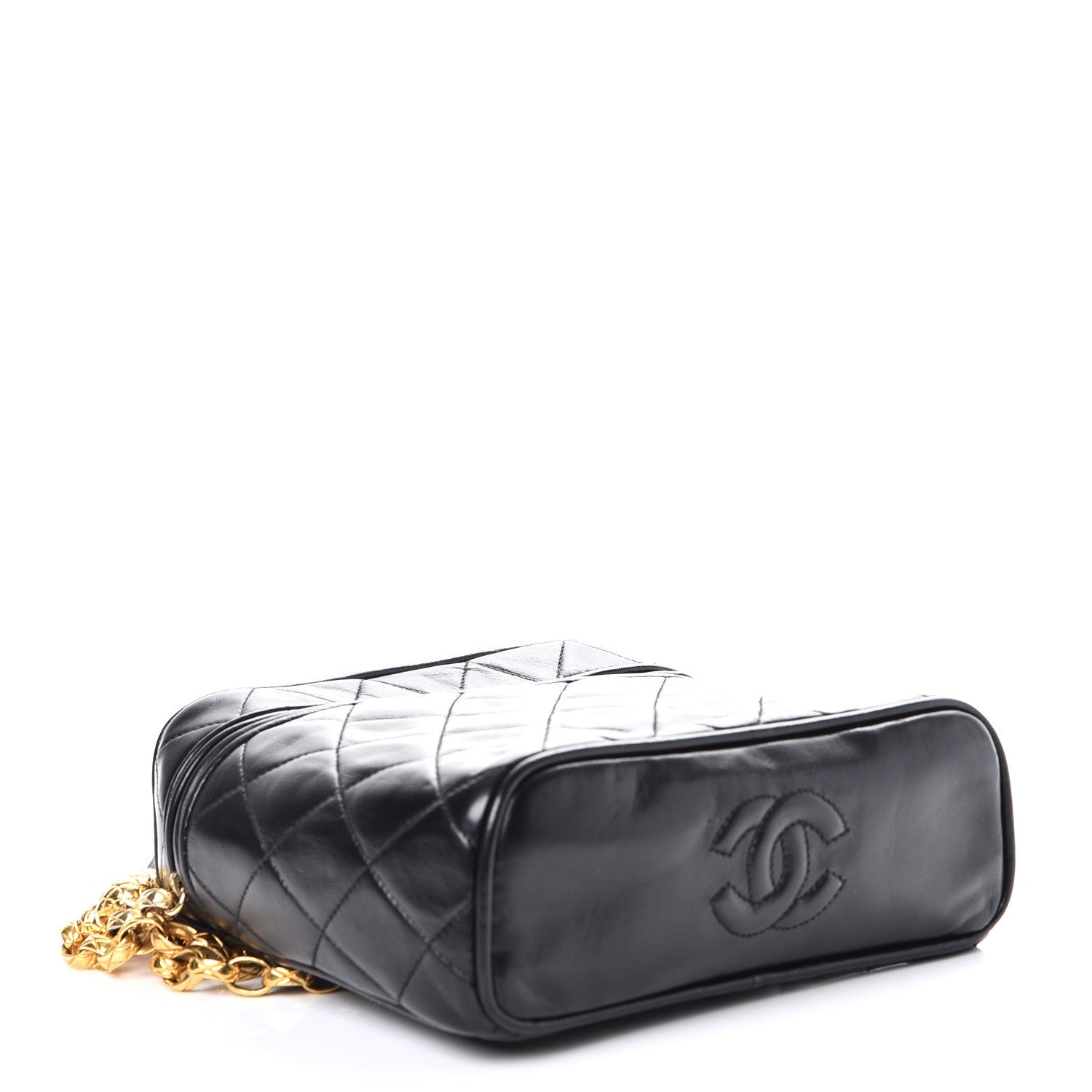 Chanel Lambskin Quilted Tassel Shoulder Bag Black 4 of 9
